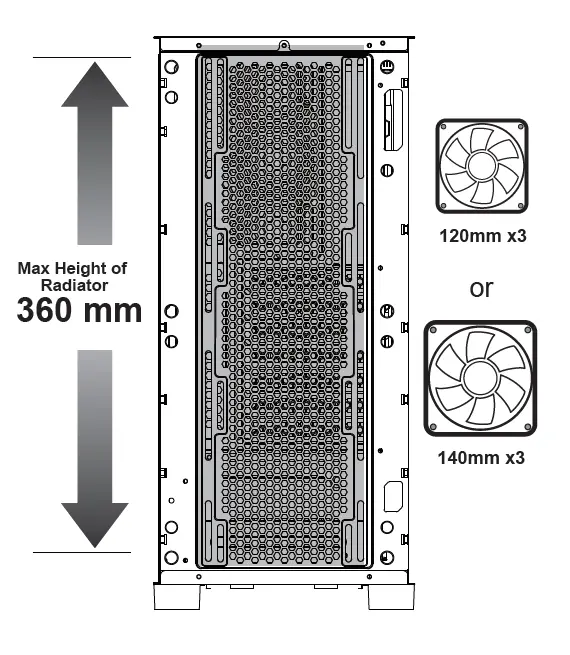 AZZA CSAZ-350 Zeno ATX Mid-Tower Case 6
