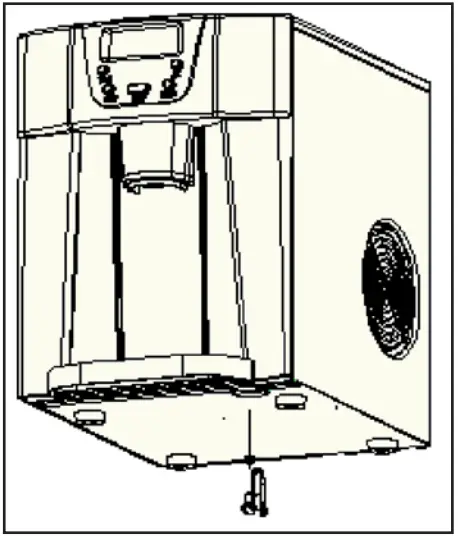 KLARSTEIN Ice Volcano 2G Ice Cube Maker water inside the unit
