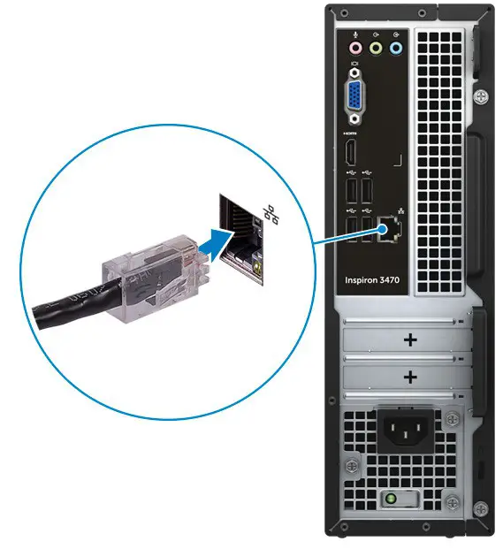 DELL Inspiron 3470 Small Desktop ation shipped with the k