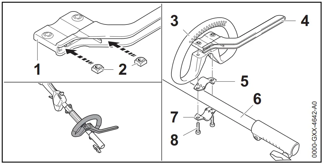 Mounting Loop Handle with Barrier Bar