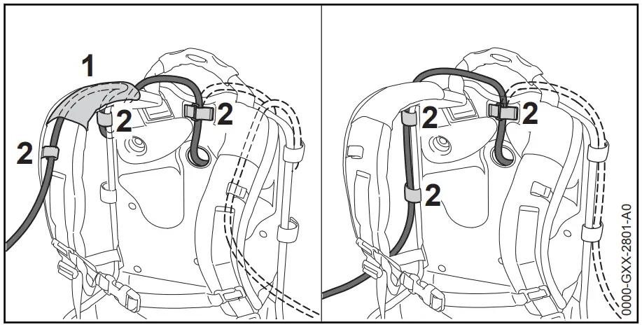 Fitting and Adjusting the Connecting Cable