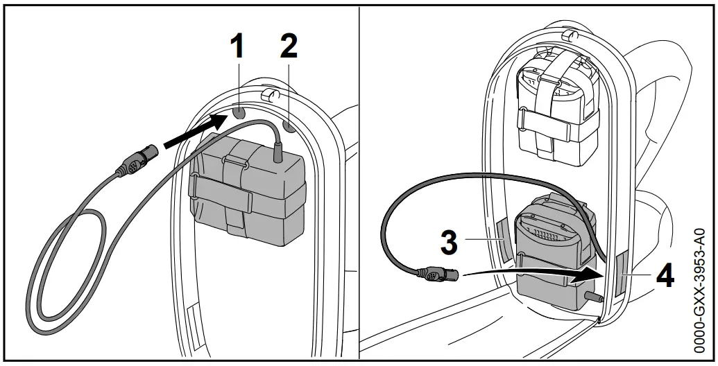 Fitting and Adjusting the Connecting Cable