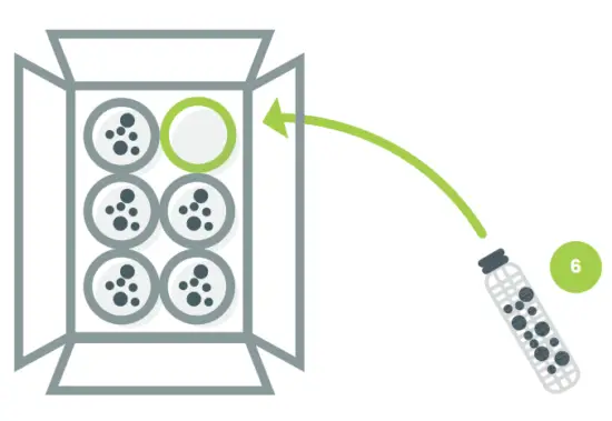 Replacing a used cartridge