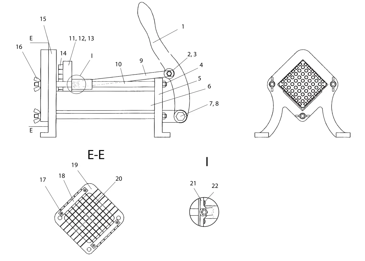 OMCAN 24242 Potato Cutters - Parts Breakdown
