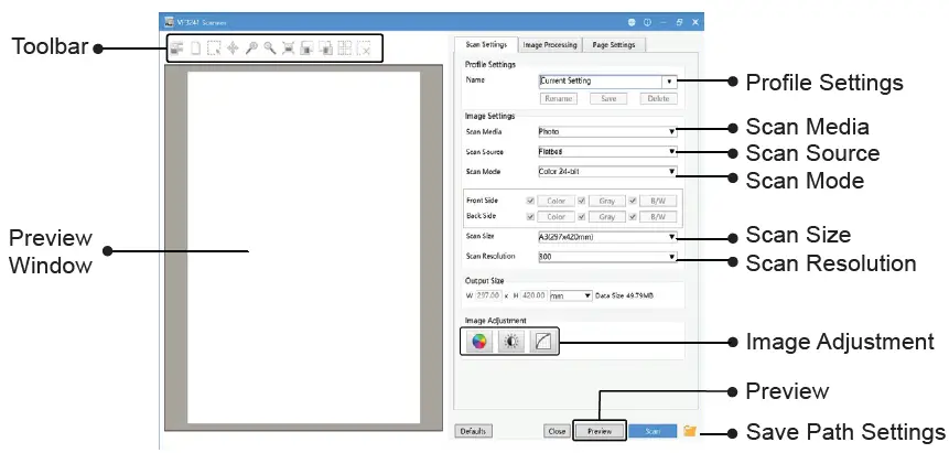 VIISAN VF3240 A3 High Speed Flatbed Scanner fig 20
