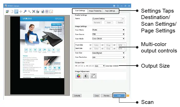 VIISAN VF3240 A3 High Speed Flatbed Scanner fig 21