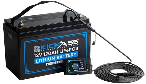 KICKASS KA12120 LIONRDU 12V 120AH LiFePO4 Lithium Battery