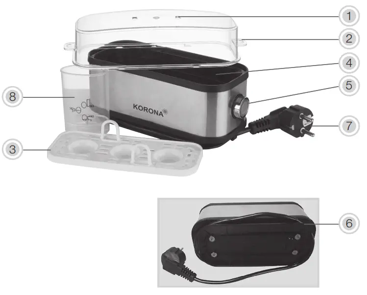 KORONA 25304 Egg Boiler - FIG