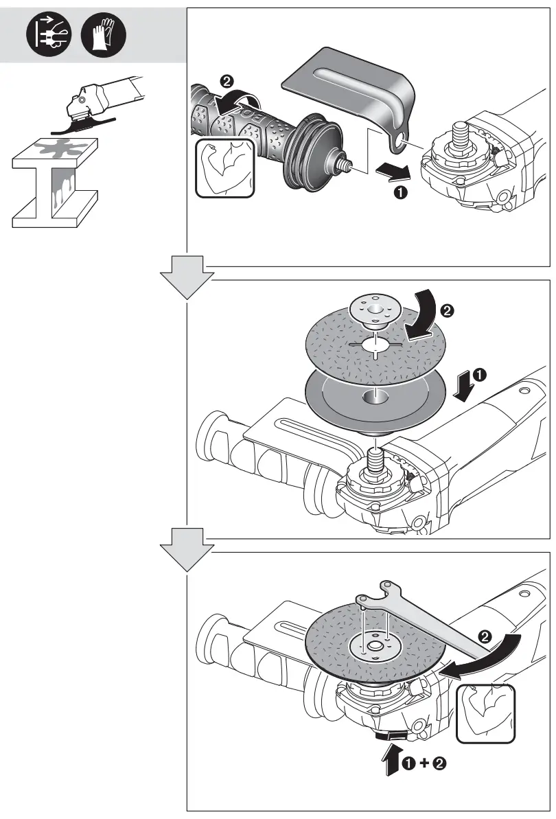 BOSCH GWS 13 125 CIX Professional Mini Grinder - fig 10
