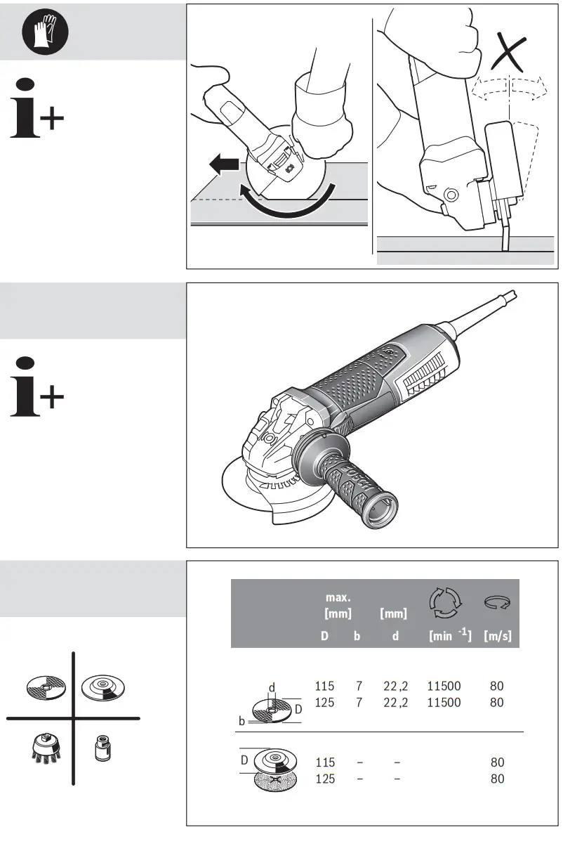 BOSCH GWS 13 125 CIX Professional Mini Grinder - fig 17