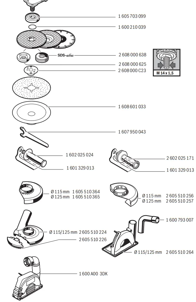 BOSCH GWS 13 125 CIX Professional Mini Grinder - fig 19