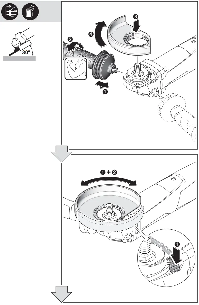 BOSCH GWS 13 125 CIX Professional Mini Grinder - fig 2