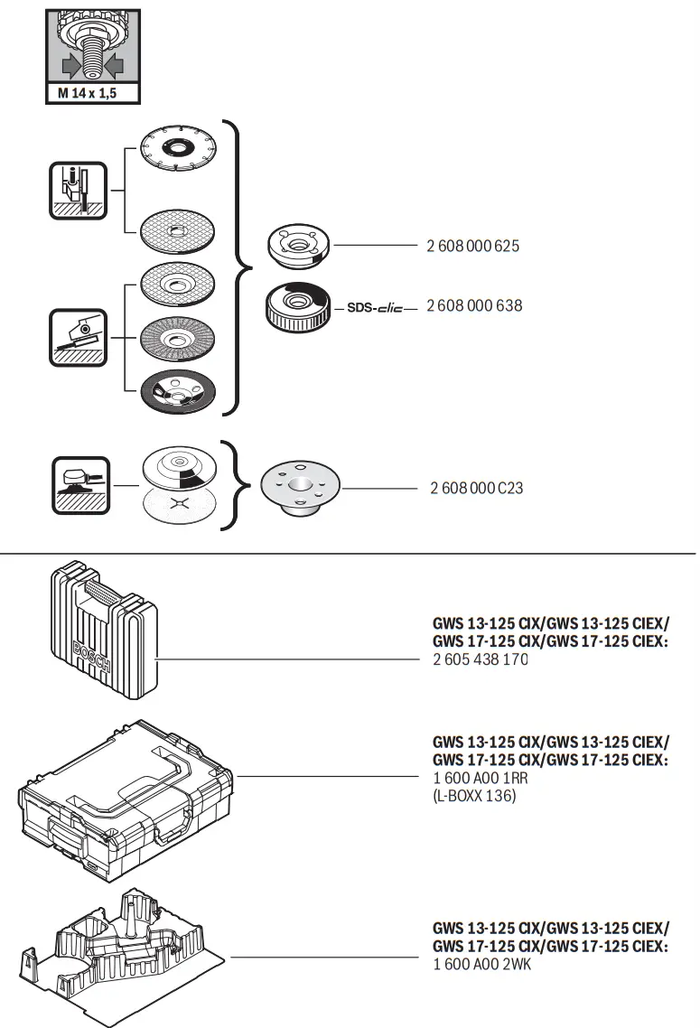 BOSCH GWS 13 125 CIX Professional Mini Grinder - fig 20