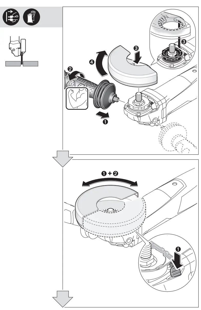 BOSCH GWS 13 125 CIX Professional Mini Grinder - fig 4