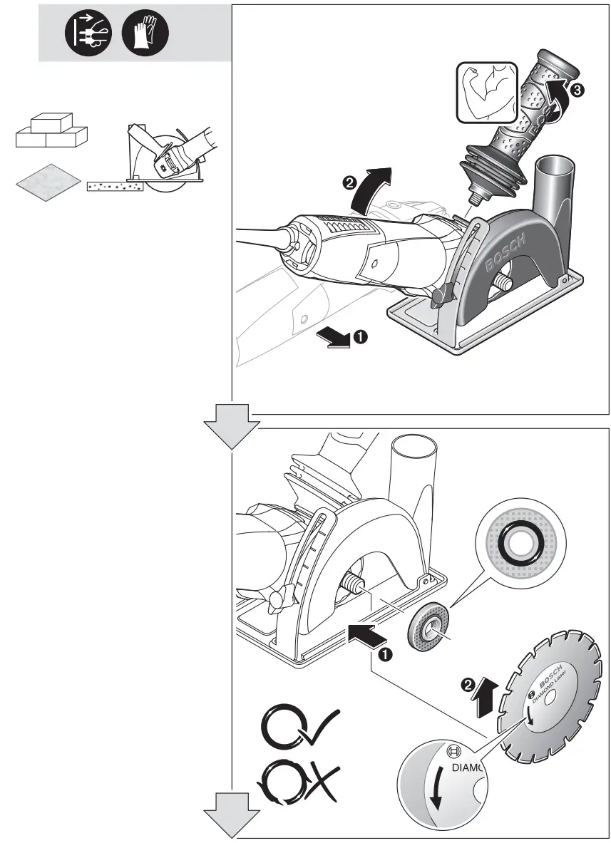 BOSCH GWS 13 125 CIX Professional Mini Grinder - fig 6