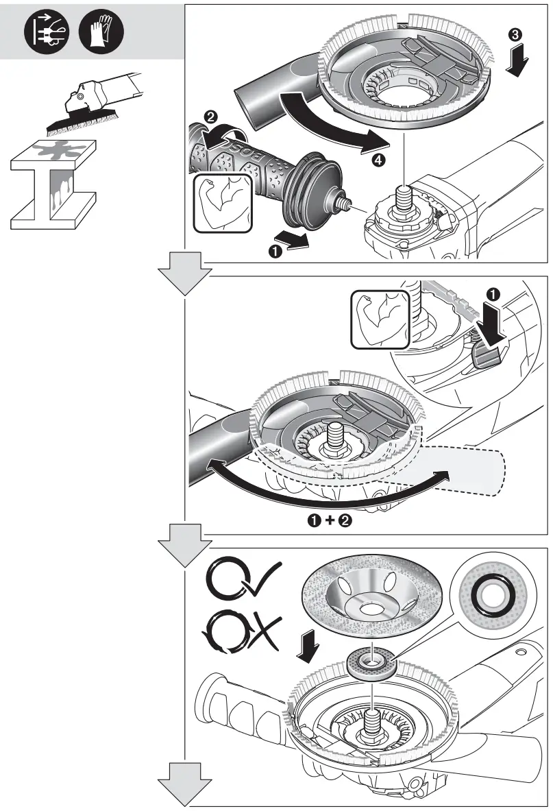 BOSCH GWS 13 125 CIX Professional Mini Grinder - fig 8