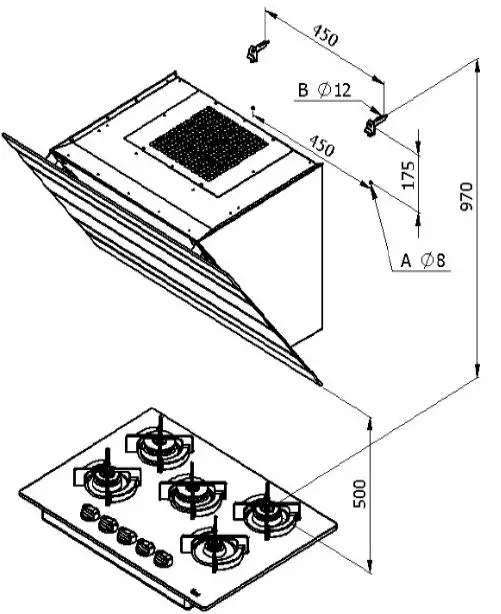 GALVAMET-LEVANTE-Wall-Mounted-Inclinated-Cooker-Hood-fig4