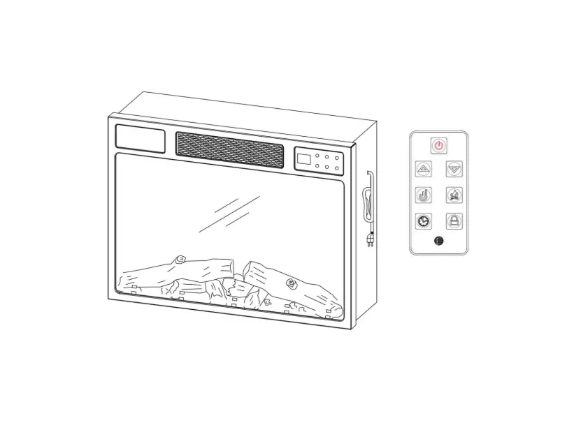 Edyo Living Zhx-23-040 Combination Electric Fireplace User Guide