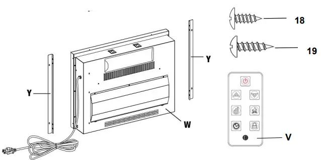 EDYO LIVING ZHX-23-040 Combination Electric Fireplace-fig2