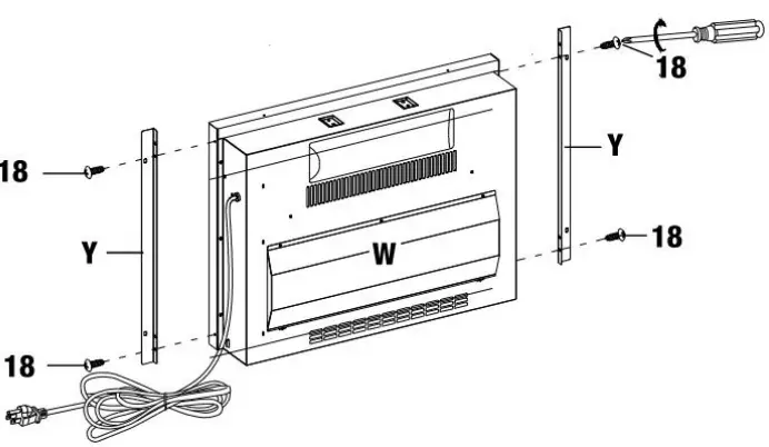 EDYO LIVING ZHX-23-040 Combination Electric Fireplace-fig4