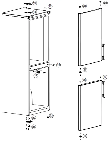 beko Refrigerator - Reversing the doors1