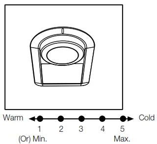 beko Refrigerator - y the temperature control
