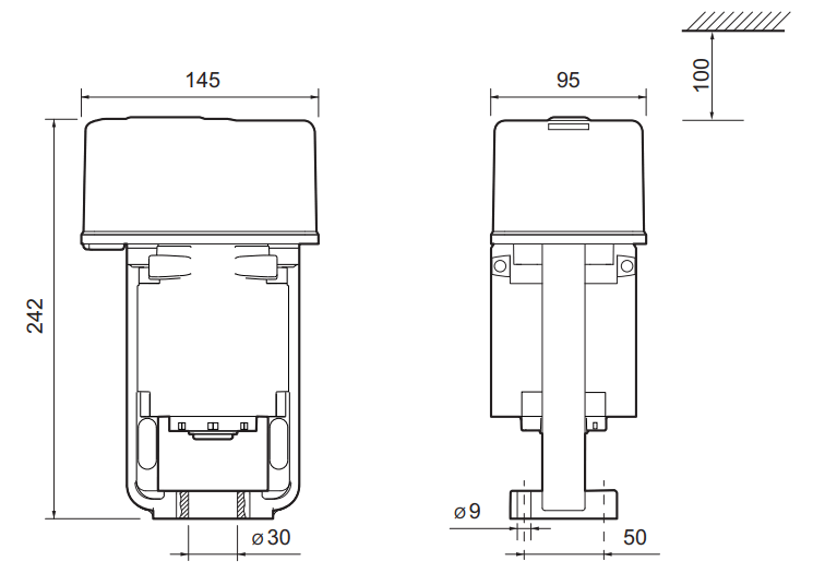 ASSETS MC100FSR 230 emergency actuator - 1