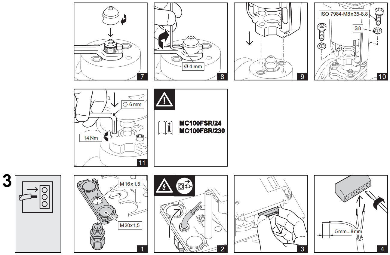 ASSETS MC100FSR 230 emergency actuator - 3