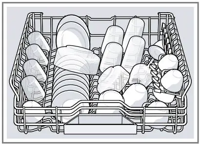 BOSCH SGV4HCX48E Dishwasher Instruction Manual - Top basket