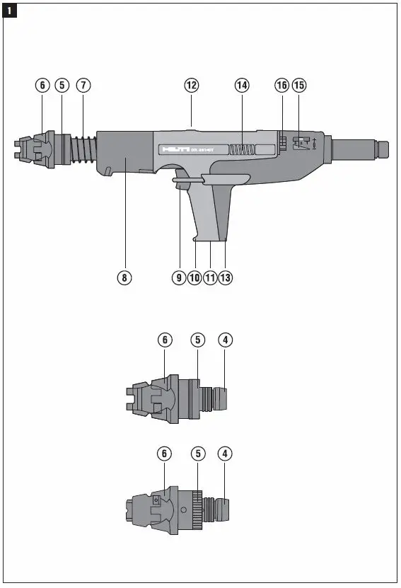 HILTI-DX 351-CT-Powder-Actuated-Fastening-Tool-fig-1