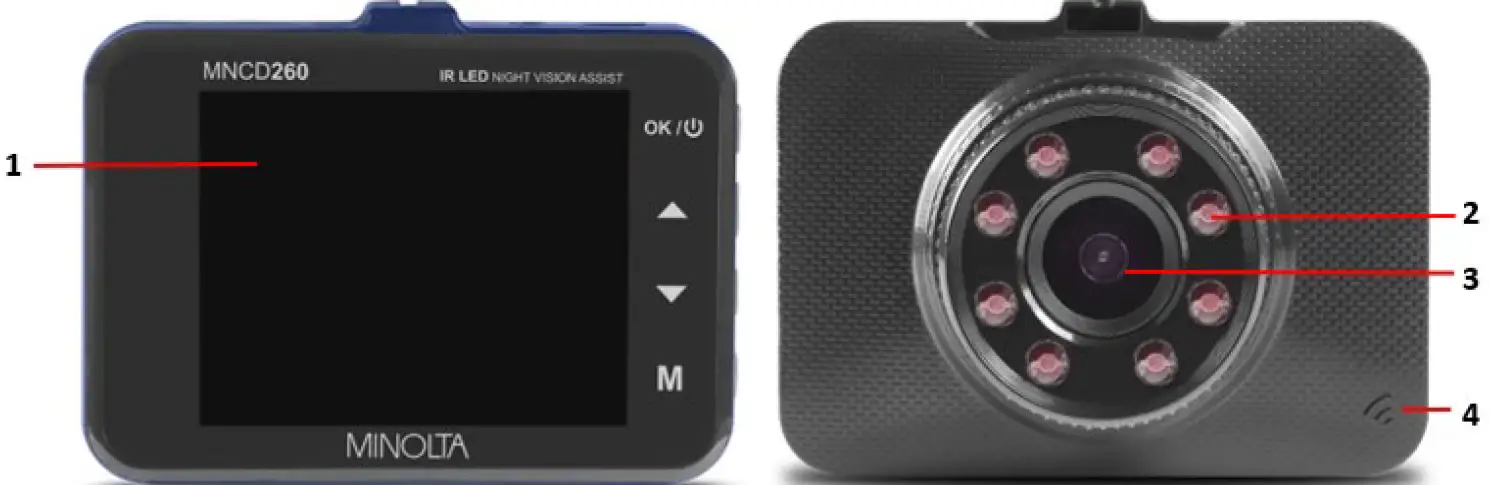 MINOLTA MNCD260 Car Camcorder 2.2 Inch LCD Screen 01