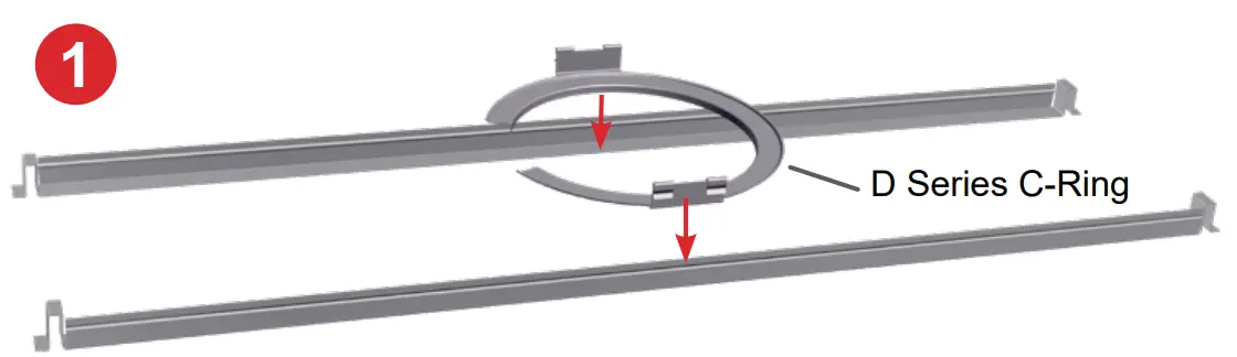 biamp SPA RAIL48 Desono Ceiling Loudspeaker - flat side