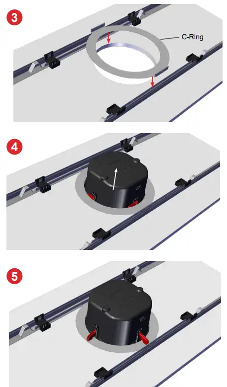 biamp SPA RAIL48 Desono Ceiling Loudspeaker - gasket 4