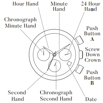 EARNSHAW ES-8001-04 Investigator Silver & Grey Brown Textured Leather Mens Chronograph Watch-fig3