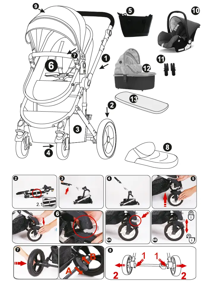 Lorelli-10021582147-Boston-3-In-1-Reversible-Travel-System-1