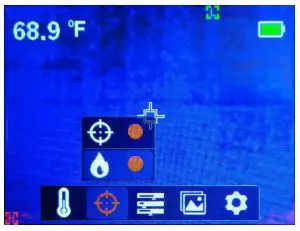 UNI-T UTi80P Compact Thermal Imager User Manual - Center Point and High Low Temperature Tracking