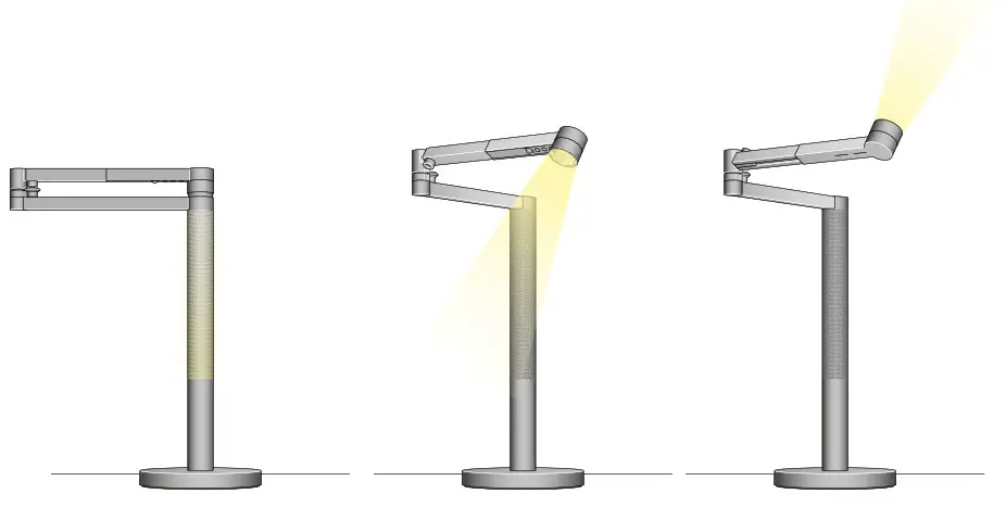 dyson Solarcycle Morph Desk Ambient Light - Positioning your light 1