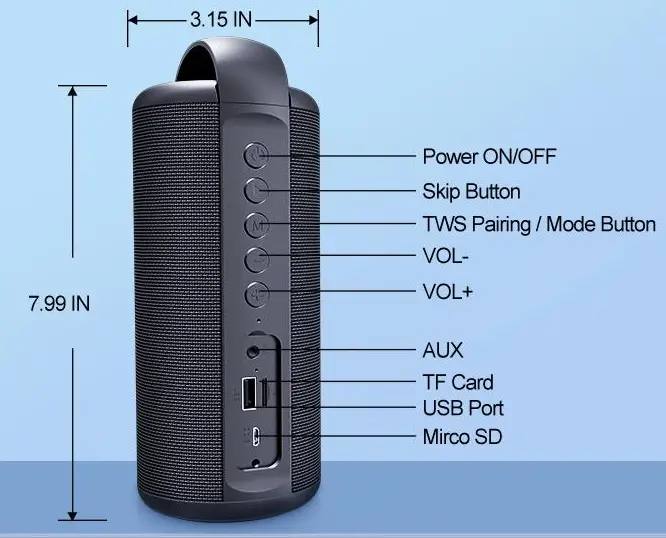 ZEALOT-S-36-Portable-Bluetooth-Speaker-fig-1