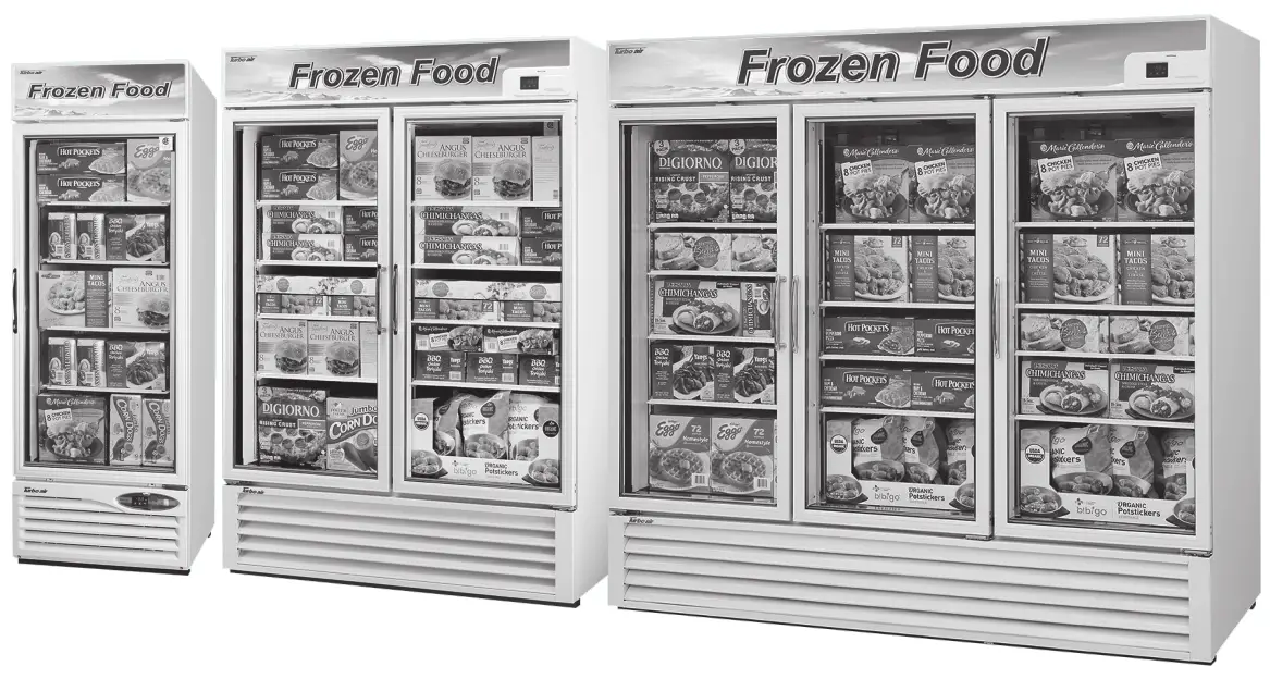Turbo air TGF 72F N Self Contained Insulated White Merchandiser Freezer