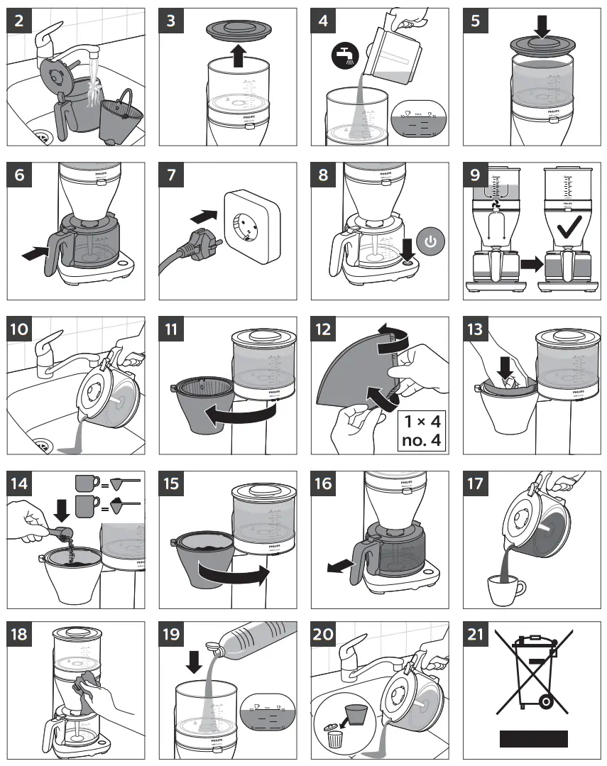 PHILIPS HD5416 Coffee Maker - Figure 2