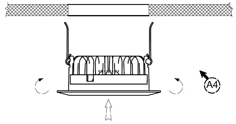 PROLED L71017x2G Downlight Cabinet 110 F 2G - Installation steps 3
