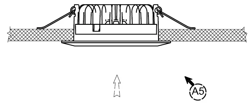 PROLED L71017x2G Downlight Cabinet 110 F 2G - Installation steps 4