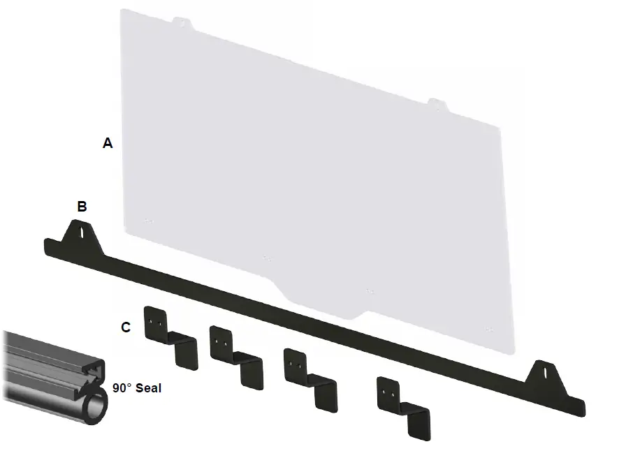 SUPERATV-Rear-Windshield-for-Polaris-Ranger-FIG-2