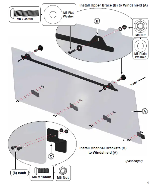 SUPERATV-Rear-Windshield-for-Polaris-Ranger-FIG-7