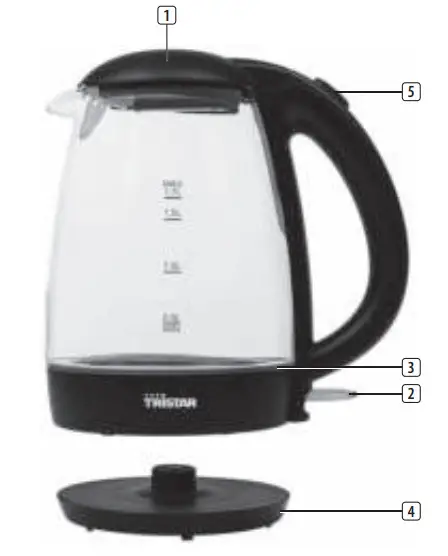 TRiSTAR WK 3400 Jug Kettle - parts