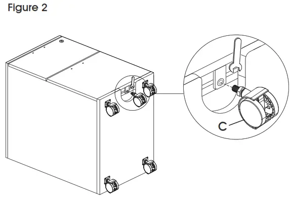 ULINE Downtown collection-mobile pedestal file -assembly 2
