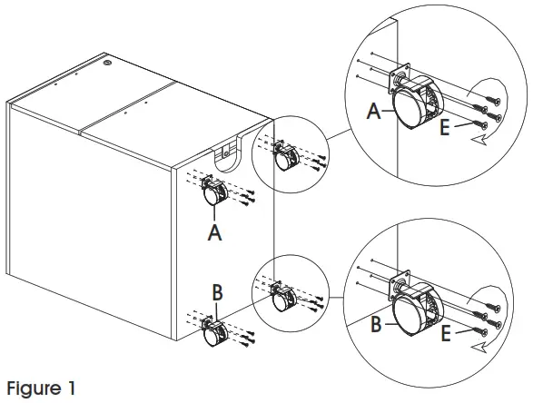 ULINE Downtown collection-mobile pedestal file -assembly