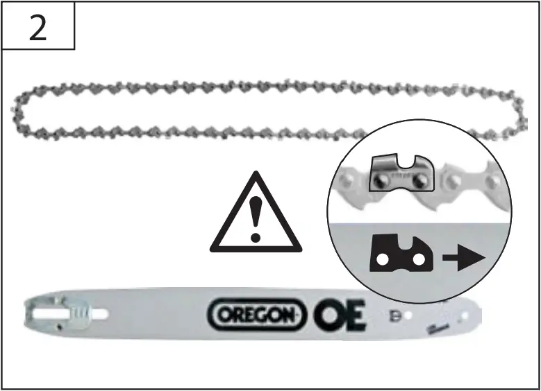 KS 401 E - ASSEMbLY OF CHAIN bAR AND CHAIN 2