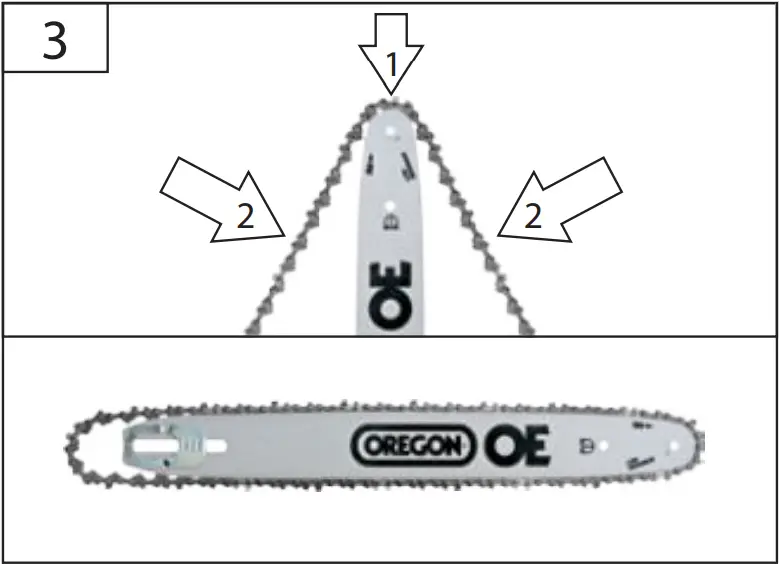KS 401 E - ASSEMbLY OF CHAIN bAR AND CHAIN 3