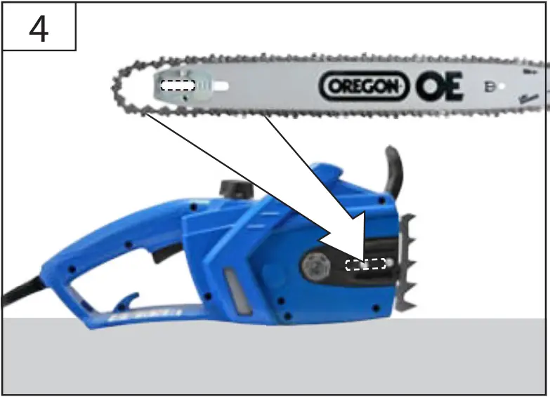 KS 401 E - ASSEMbLY OF CHAIN bAR AND CHAIN 4